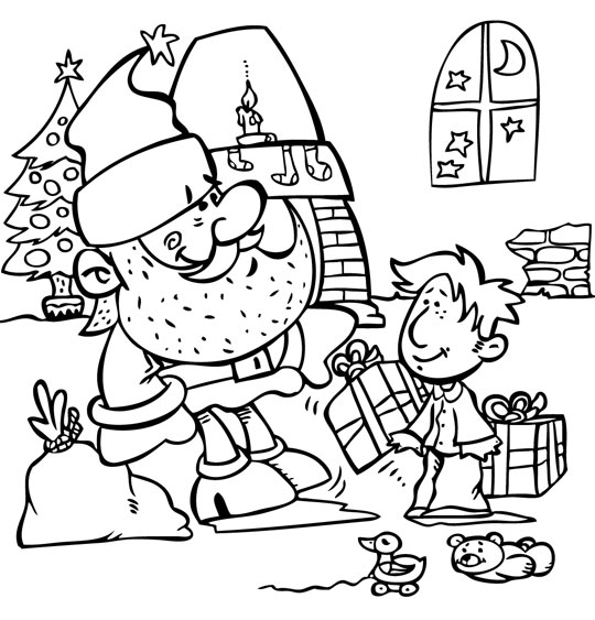 Colorez votre Noël. Livre de coloriage pour les enfants: Cadeau de Noël  pour enfants ou cadeau pour les tout-petits et les enfants. Amusez-vous à  colorier le père Noël, ornement, traîneau, étoiles, an 
