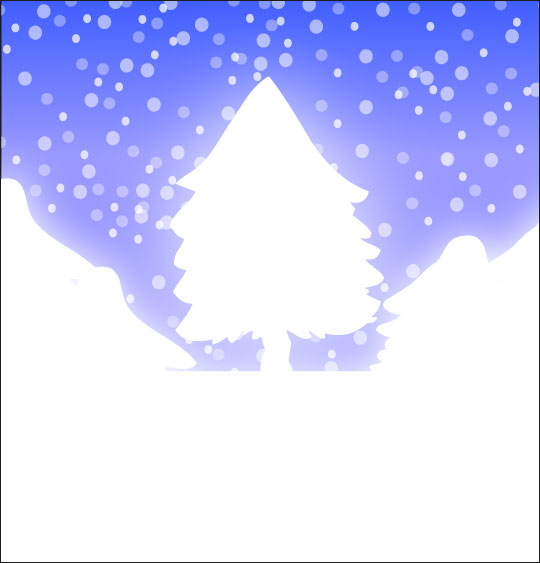 Dessin chanson de Noël Mon beau sapin caché sous la neige, illustrateur Dang