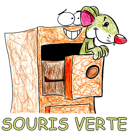 Dessin Une souris verte, la souris verte dans le tiroir, illustrateur Dang